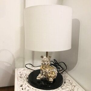 Rare Disney Collectible Winnie the Pooh silver and gold lamp by L’Argenta